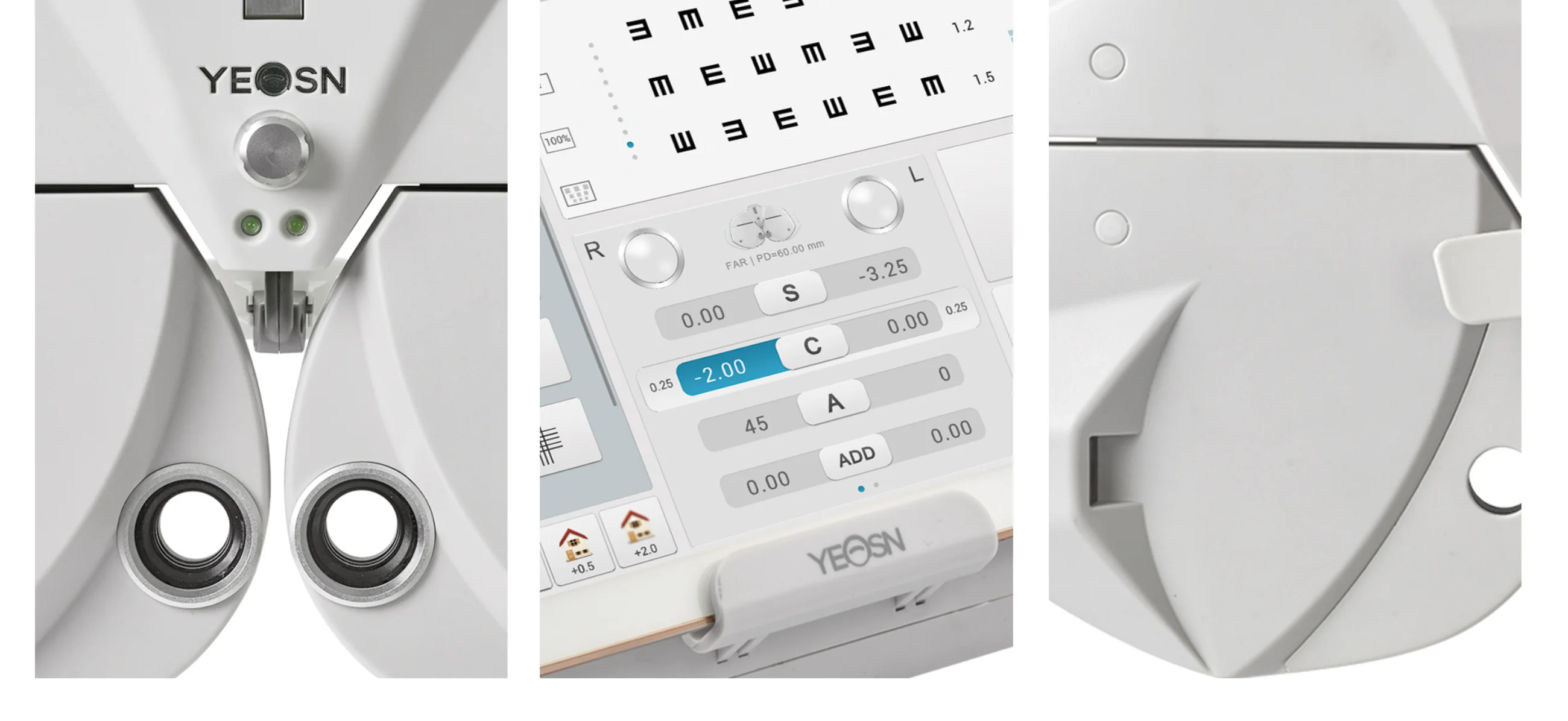 YPA-2100 Digital Phoropter with Compact 92mm Slim Design for Optometry Practices