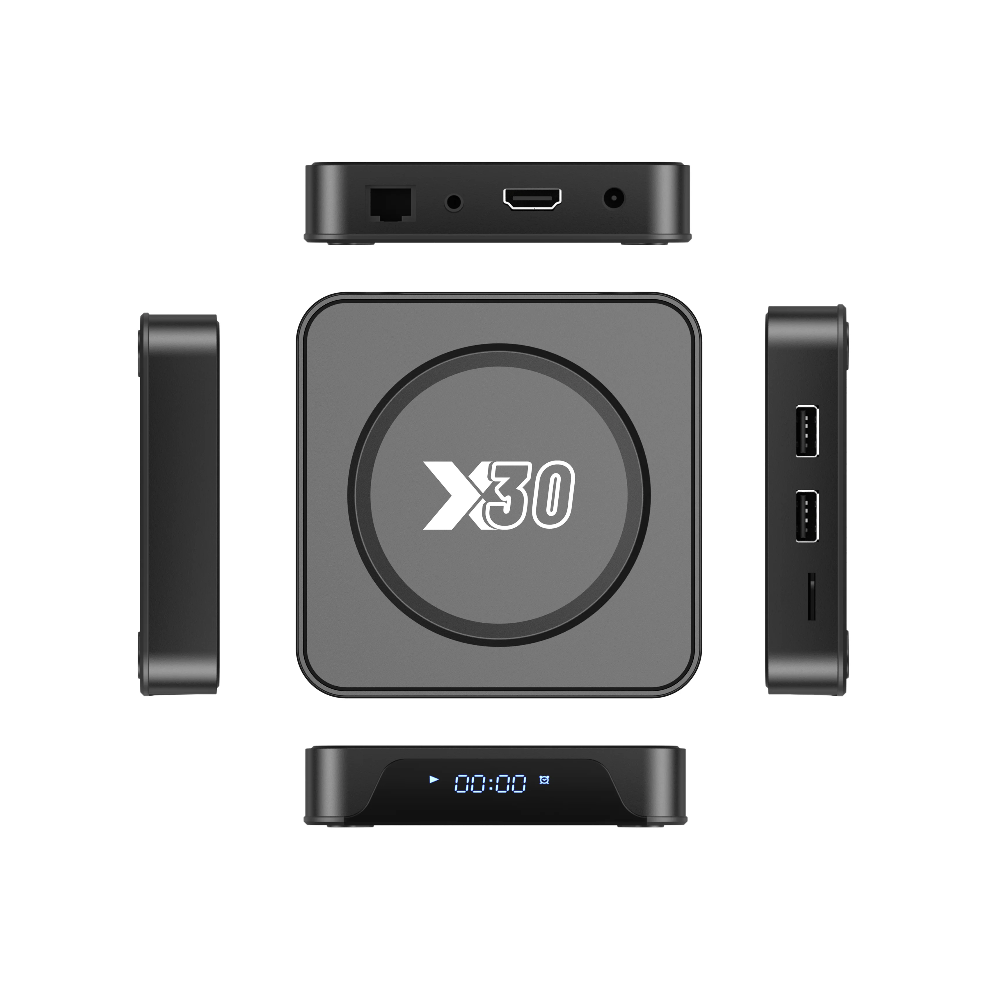 NEW MODEL X30 Android 12 Tv Box WIFI 6 Allwinner H618 2GB 16GB 4GB 32GB X Player Android Set Top Box Voice Remote Control