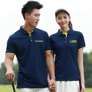 Custom Men's Corporate Culture Advertising for Shirt Short Sleeve 100% Cotton Anti-Pilling Work Clothes with Logo Printing