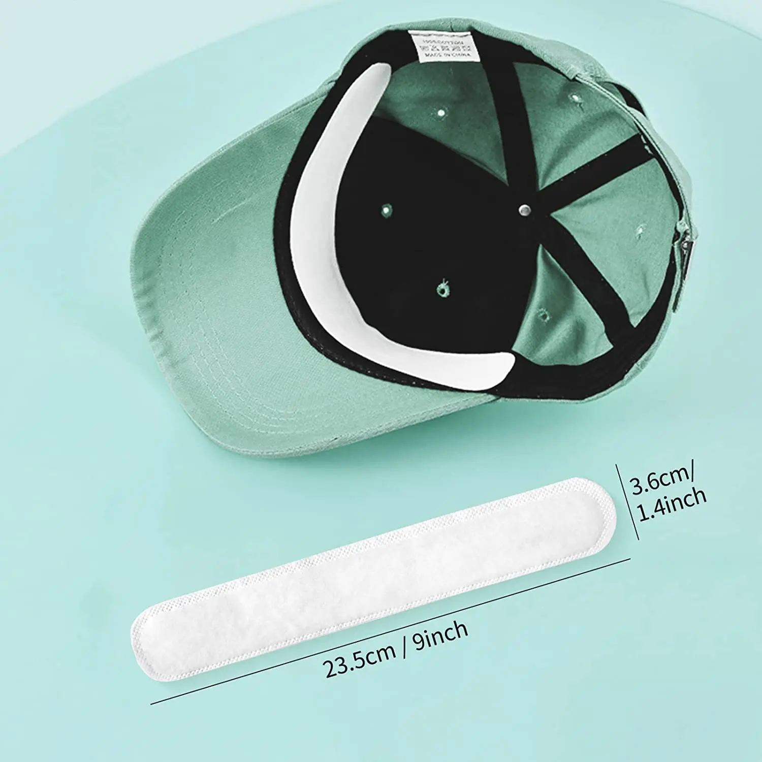 Disposable Sweat Hat Liners For Men Women,Golf Hat Liner Cap Absorbent