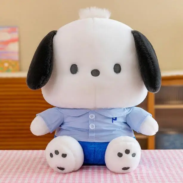 Botu Sanrioed Genuine Pochacco Plush Pillow Dolls Pacha Dog Kawaii Eye ...