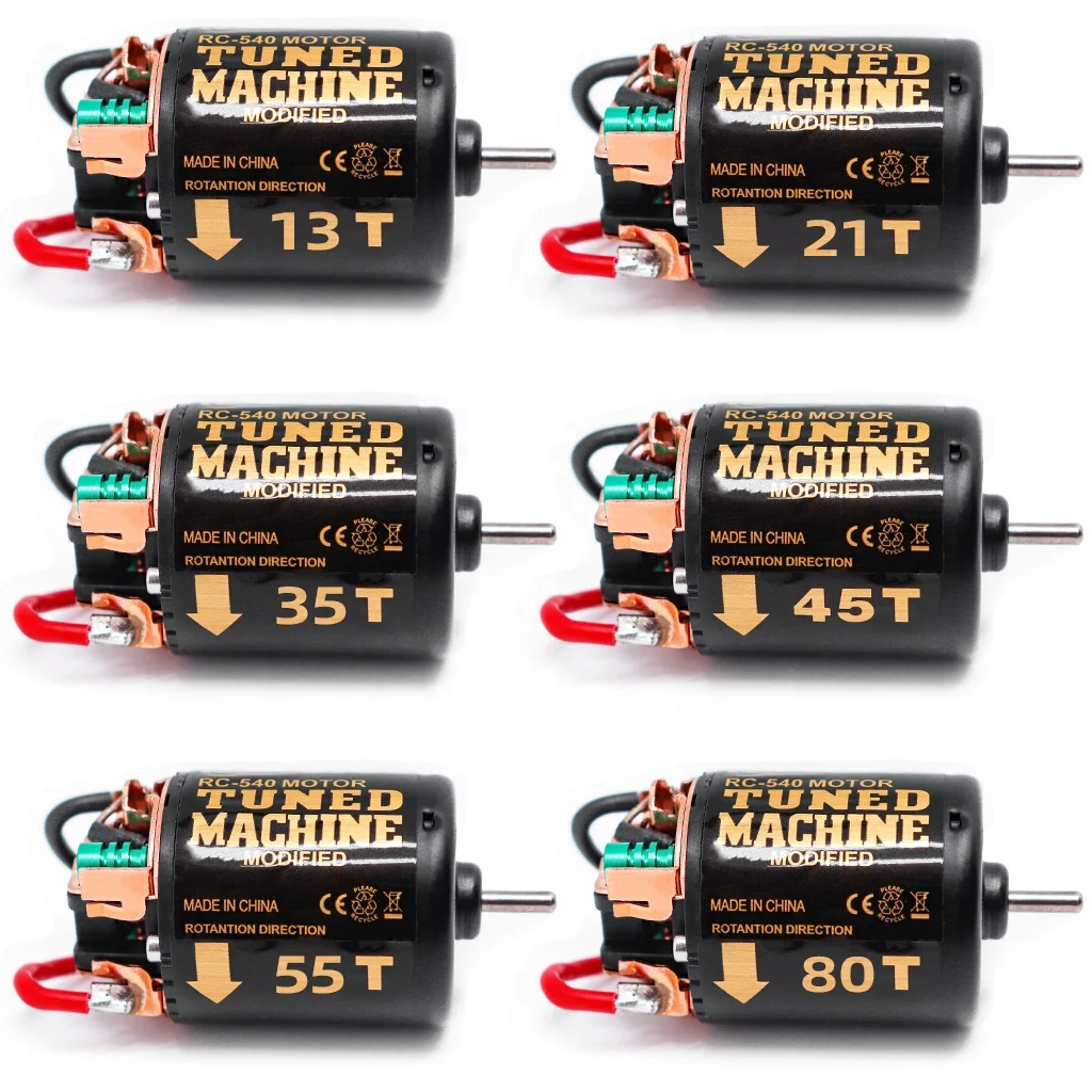Moteur 540 à Balais + Réducteur Planétaire 1/3 – 13T/80T – Pour RC Crawler 1/14, 1/10 – DIY Et Modifications