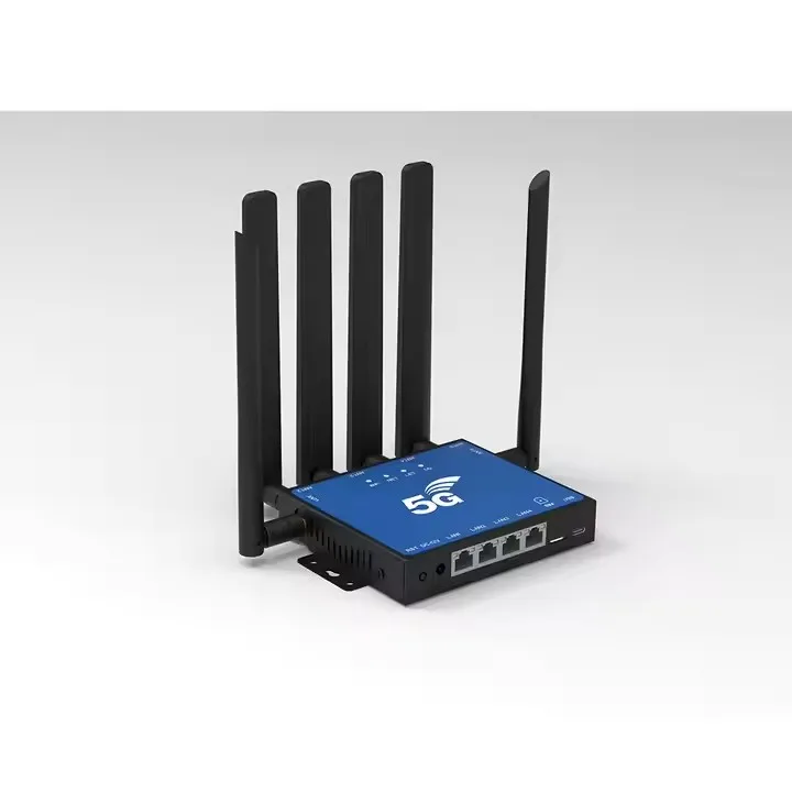 Custom Logo High Performance 4G 5G LTE CPE with SIM Card Slot SDX55 WiFi 6 Modem Router 5G