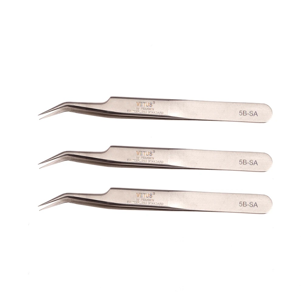 Оптовая торговля СТМ нержавеющая сталь пинцеты Lash русский объем ресниц аппликатор Наращивание ресниц Пинцет