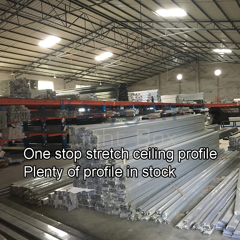 product foxygen extruded silver aluminum profiles wall tension fabric stretch ceilings aluminum profile-5