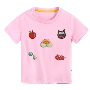 Latest Hot Designs Fashion Custom Embroidery Stylish Cotton Boys and Girls T Shirts for Summer