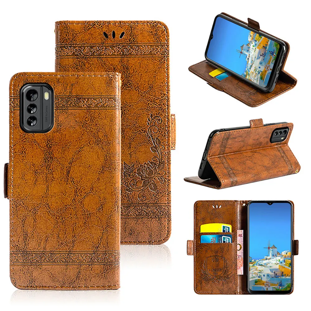 PU Leather Mobile Phone Case with Business Style Credit card Holder Cover For Nokia C32 C22 C12 Laudtec details