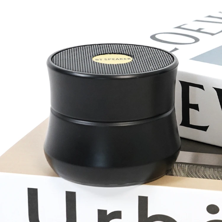 Outdoor Party Black Portable Wireless Speaker Zinc Alloy Portable Bluetooth Audio Speaker