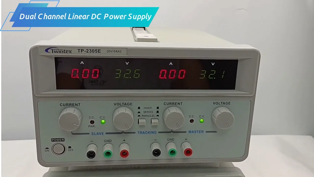 EX ELECTRONIX EXPRESS Triple Output Power Supply, Two 0-30V 0-5A; One  Fixed 5V 3A, Quad LED Displays