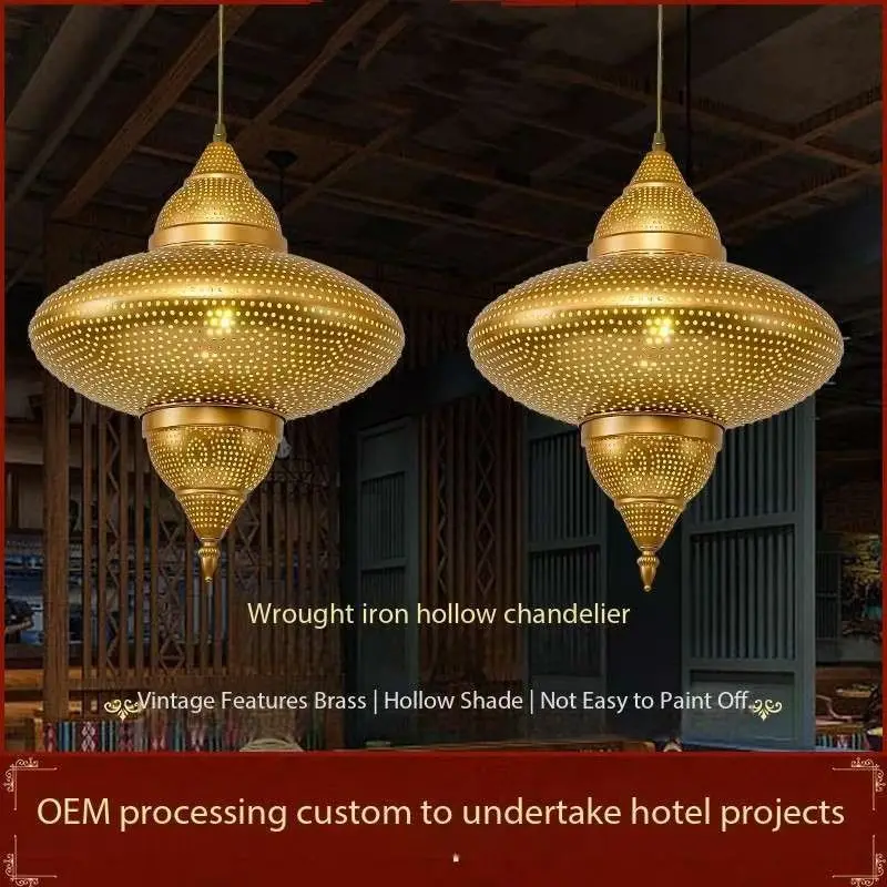 Brass Chandelier Southeast Cafe Hotel copper Chandeliers