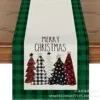 Black and red plaid Christmas tree