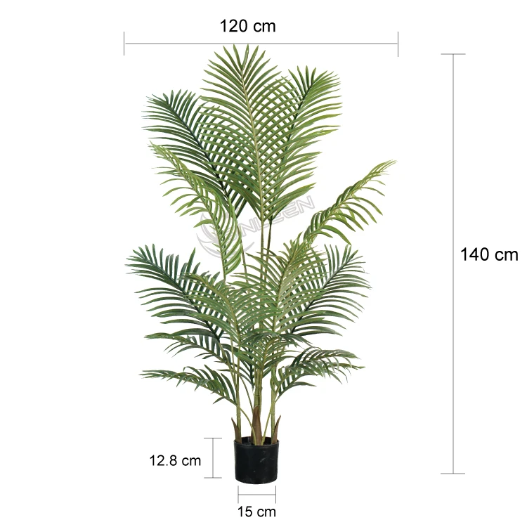 Faux Home Decor Palmera Fake Artificial Bonsai Silk Tropical Wholesale