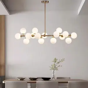 Pendant Lamp Indoor Lighting Glass Chandelier Gold 2026 Top Sale Glass Living Room Glass Contemporary Energy Saving G9 Modern