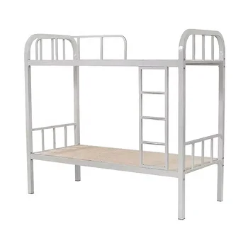 2023 Hot Sale Dormitory Adult Steel Bunk Bed Military Style Durable Hostel Metal Bunk Beds for college student