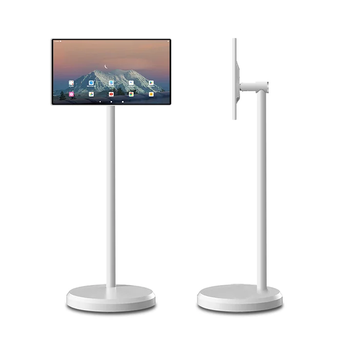 Portable Tv Stands Stand Smart Screen Tv Smart Tv Screen Touch Screen Advertising Monitor Battery Included Monitor Movable
