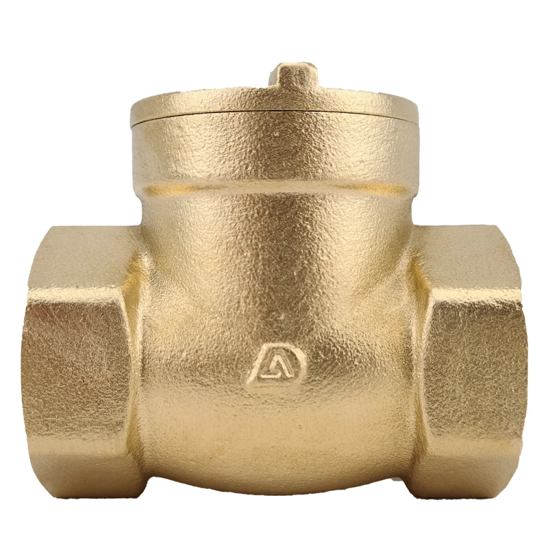 H08 Brass Horizontal Check Valve Spring Swing Flap Check Valve Non-Return Valve