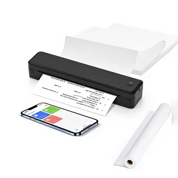 U8 A4 Portable Wireless Thermal Printer - Compact Bluetooth Mini