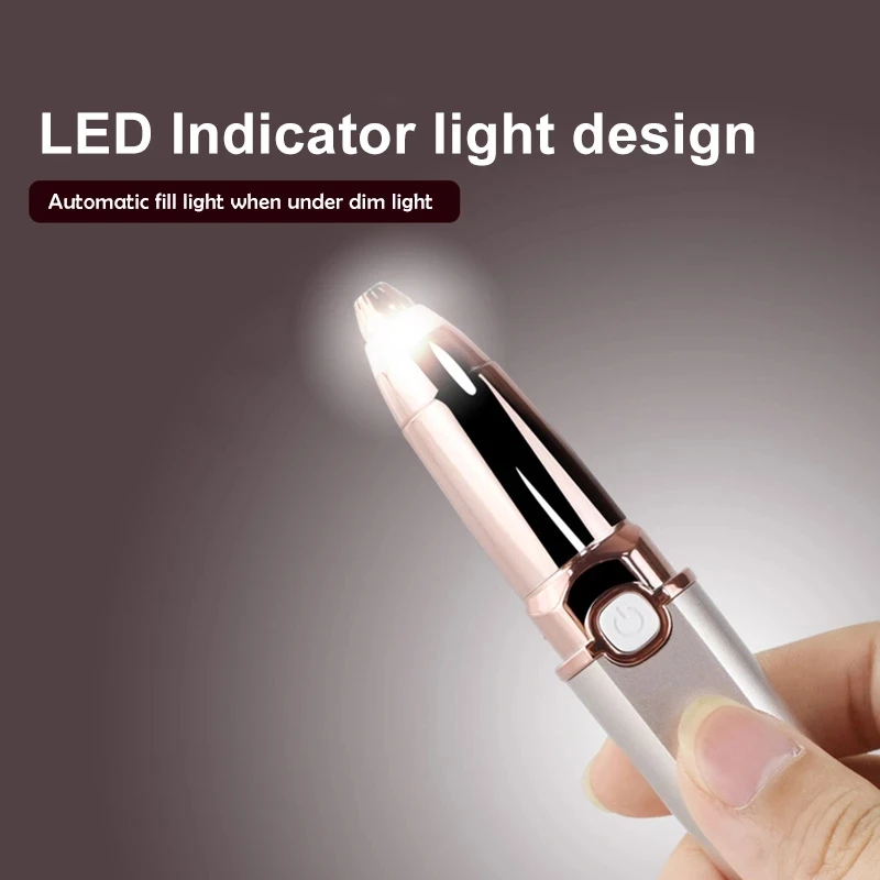 2 In 1 Eyebrow Trimmer Facial Hair Remover Electric Razor Pubic Hair