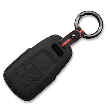 NEW style wholesale leather car key case cover for Audi Car accessories