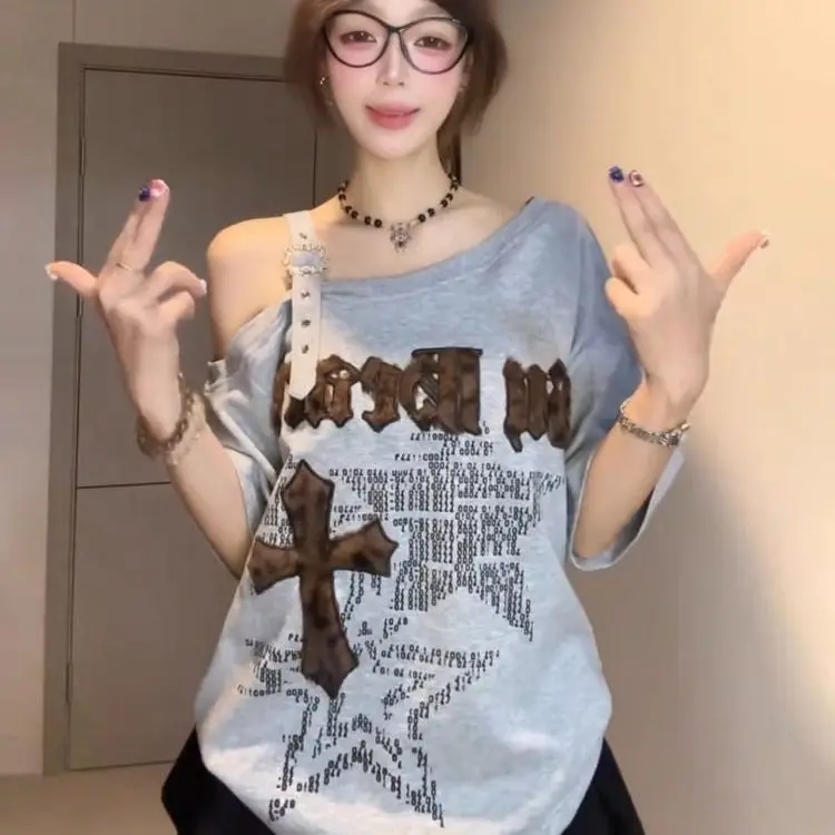 Casual Women's T-shirts Popular New Design Short Sleeve Top Versatile Tops for Women