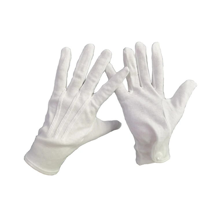 ladies white cotton gloves for sale