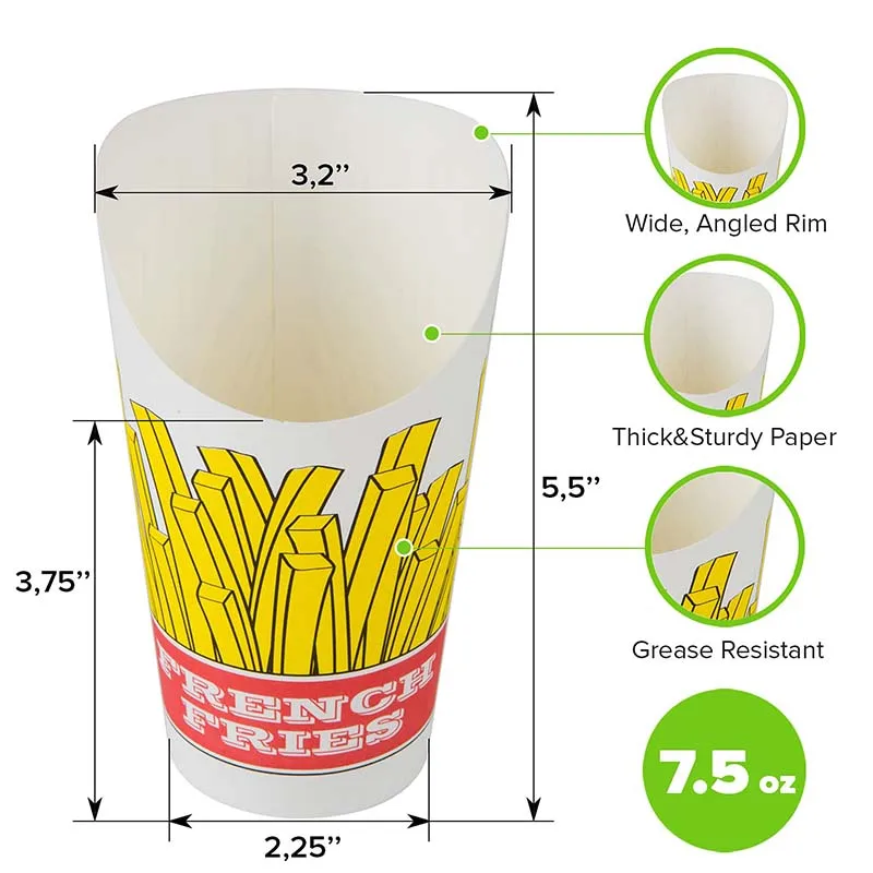 french fries packaging box, french fries paper holder, french fries box  supplier, sahamtrade.com