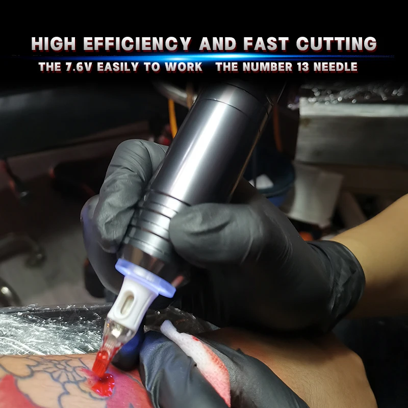 YilongワイヤレスタトゥーペンLCDディスプレイスティグマタトゥー