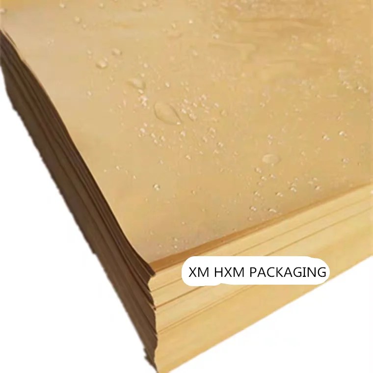 Custom size oil-absorbing sheet cooked food kraft paper sandwich plain brown paper wrap
