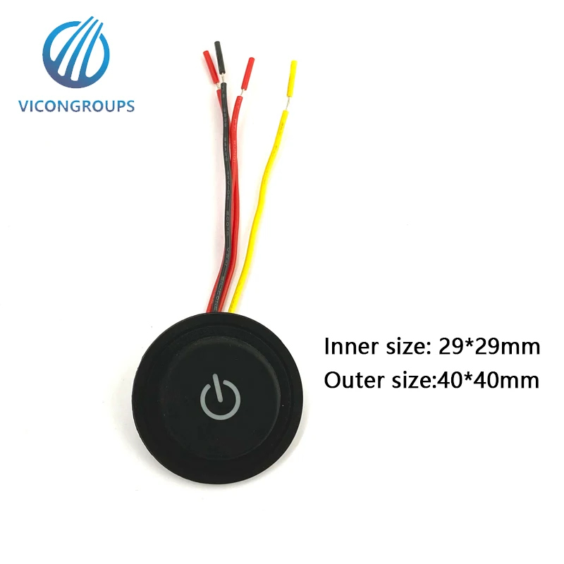 Illuminated Square Silicone LED Push Button Switch Premium Quality Push Button Switches