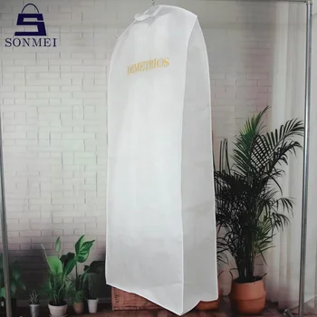 Luxury Boutique Long Wedding Dress Gown Non Woven Clothes Protectors