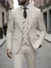 Beige-top-waistcoat-dress pants