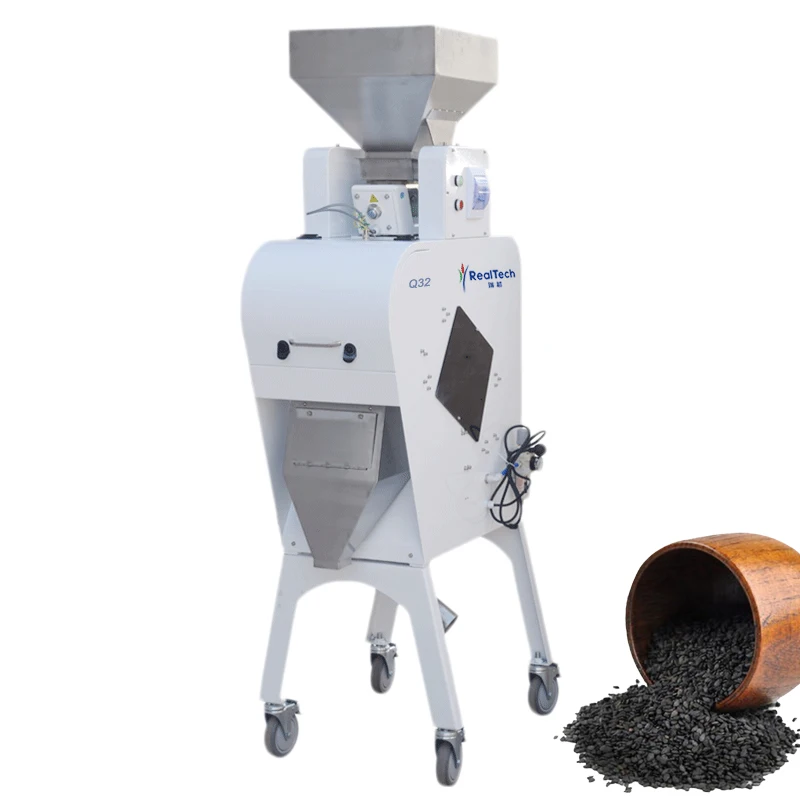 Mini 32 Coffee Bean Color Sorting Machine Q32 Model Coffee Bean Color Sorter RGB CCD Optical Sorter
