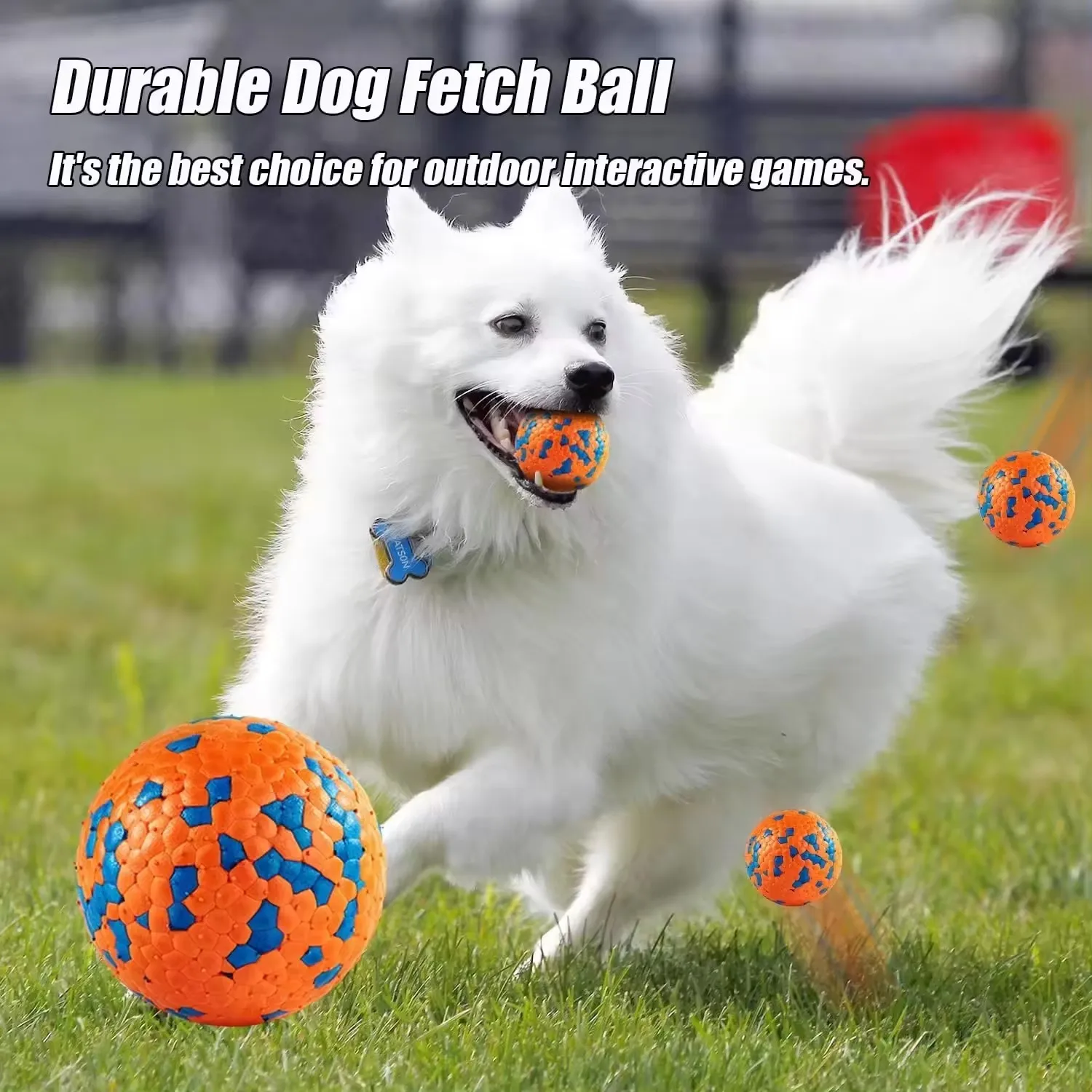 Indestructible Dog Chew Toy ETPU Solid Lightweight Ball
