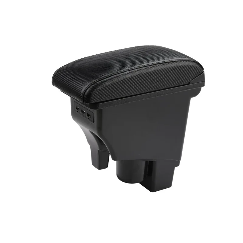 product multifunction universal various models car central control leather car armrest box with usb port-6