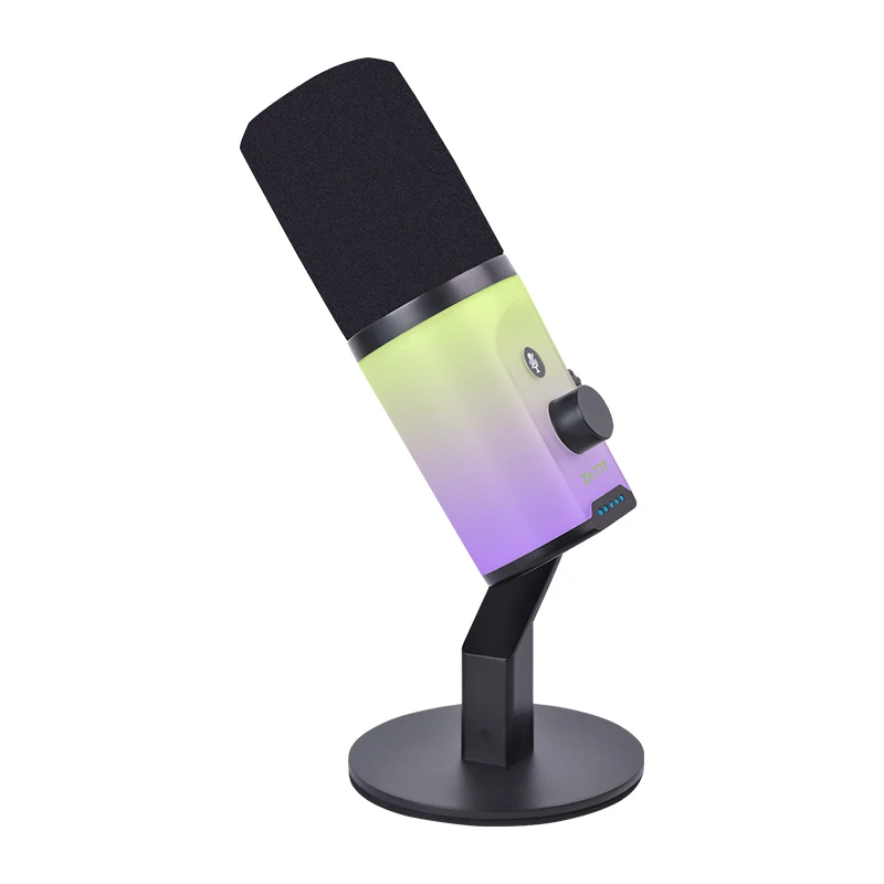 USBマイク ZX-777 RGB USB Microphone - Versatile for Recording & Gaming