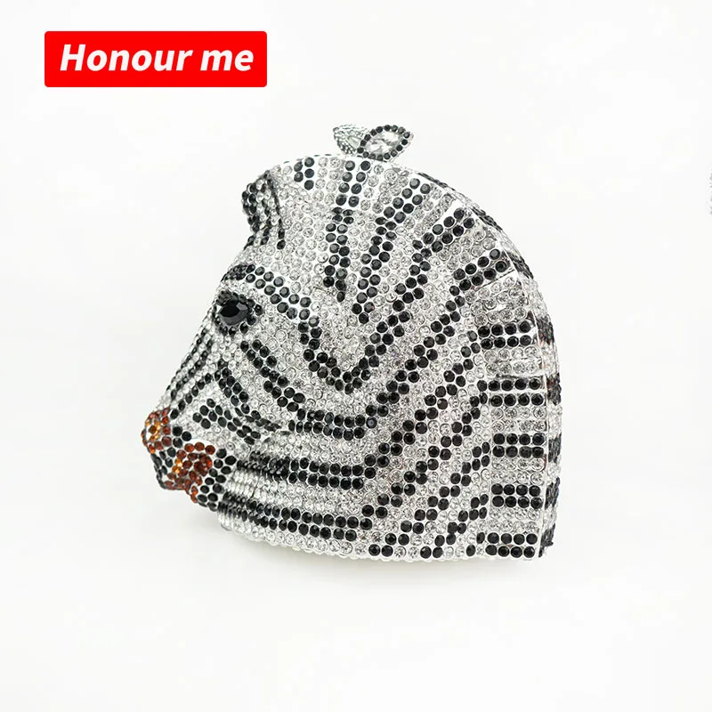 Luxury Rhinestone Lady Horse Shape Purse Charms Fancy Animal Popsicle