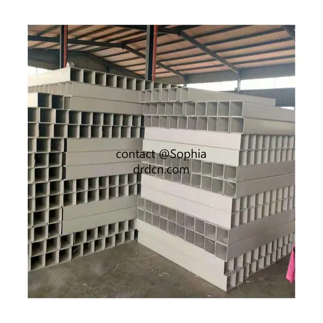 Full Specification Hydroponic Tube square PVC Pipe Hydroponic Channel Pipes for NFT System