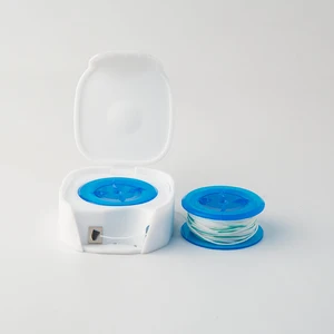 Daily Care OEM Accepted Luxury 2IN1 Orthodontic Threader Floss Roll Diamond Box Pack Bubble Floss 840D 21M