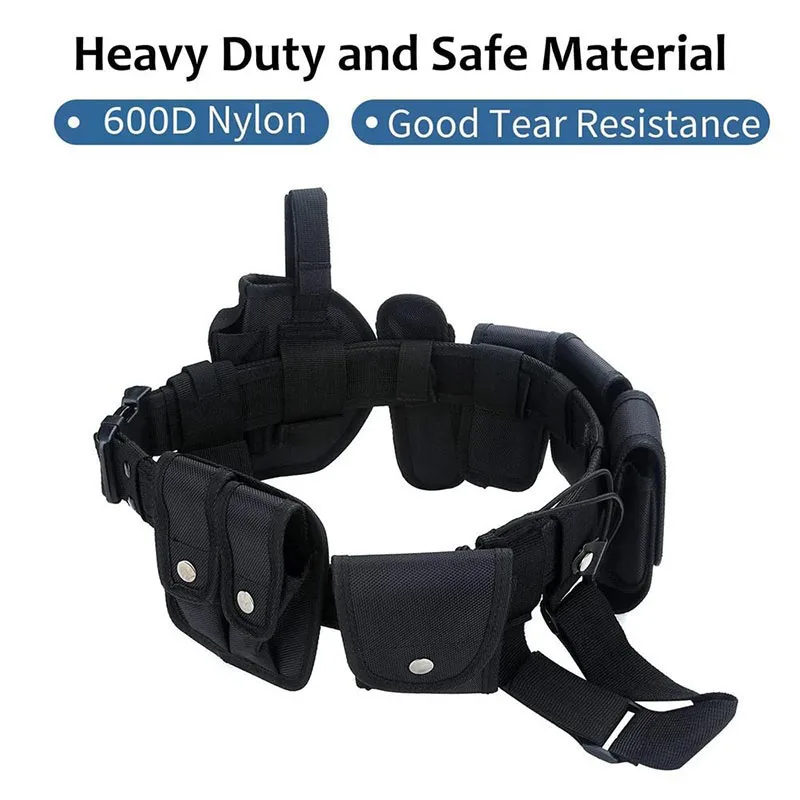Duty Belts Training Tactical Modular Equipment Security Utility Belt with Components Pouches Bags Holster Gear Security Belts