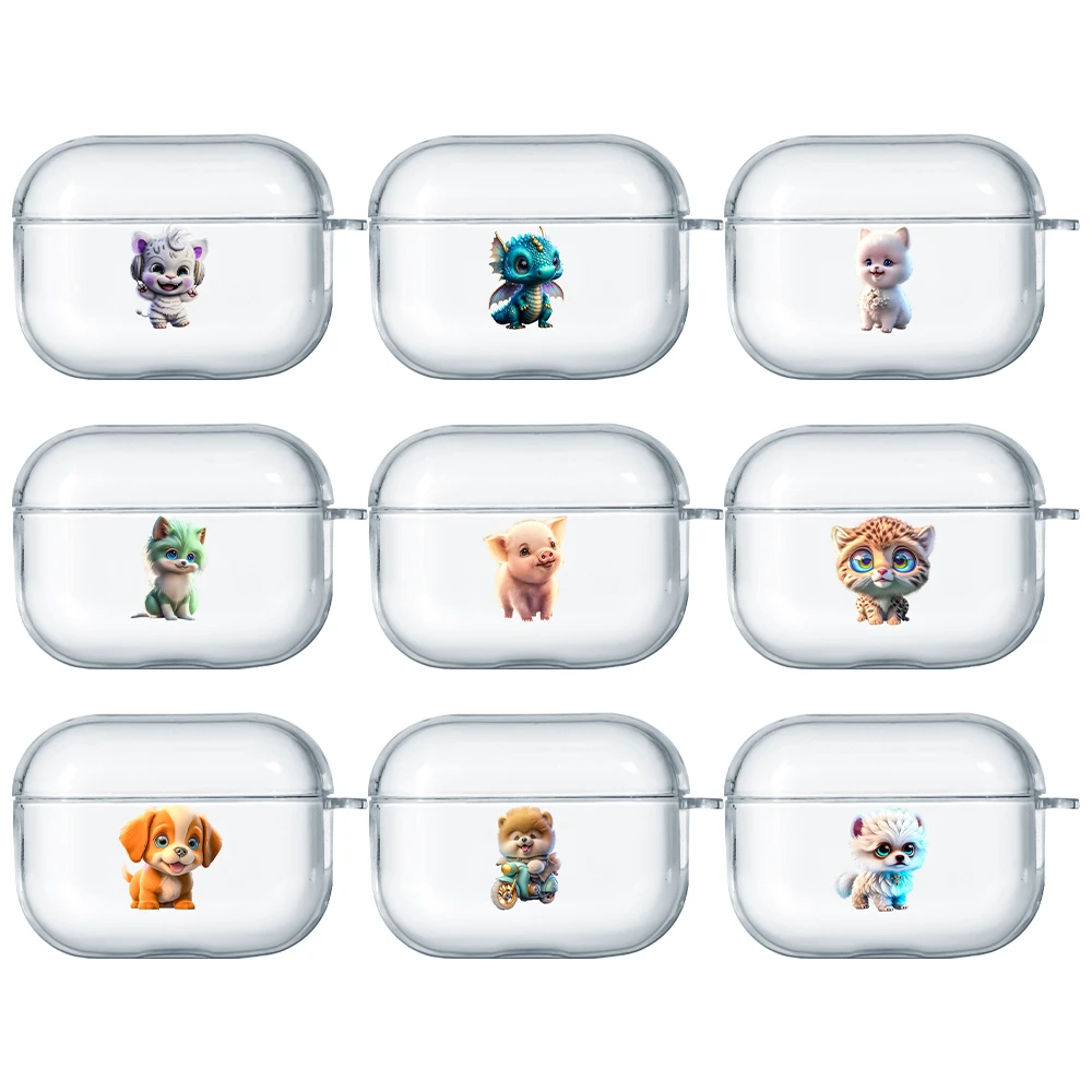 TWS cartoon Cute pet dog cat silicone case for airpods 1 2 3