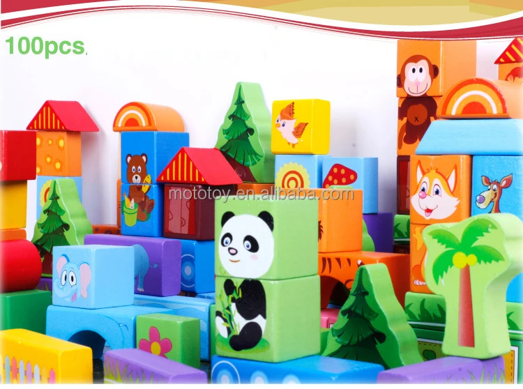 Children's Early Education Combination Learning Building Blocks Animal