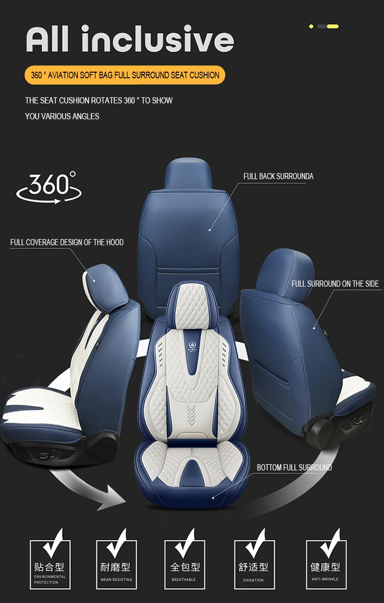 Stoelhoezen auto Lederen Autostoel Cover Volledige Set Voor