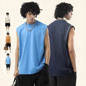 Roregal 260GSM Reversible Contrast 7A Antibacterial Men's Quick-Dry Cooling Workout Tank