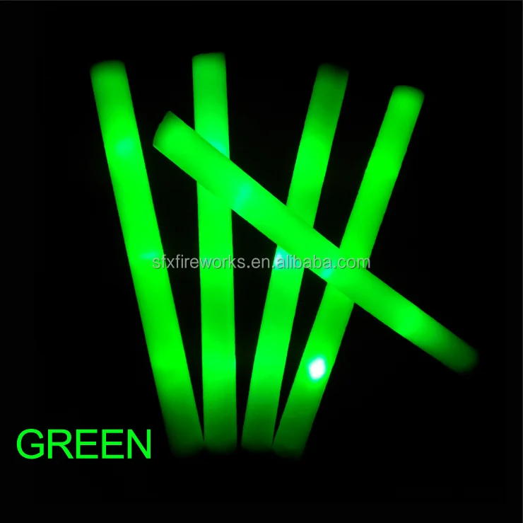 Promotional Led Glow Foam Stick,Light Up Foam Baton For Party Wedding