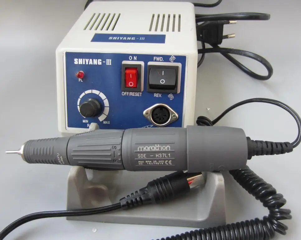 マラソンタイプ SHIYANG-III マイクロモーター 110V　彫刻 Denspay Shiyang-Iii Brushless Dental Micro Motor - 1 Year