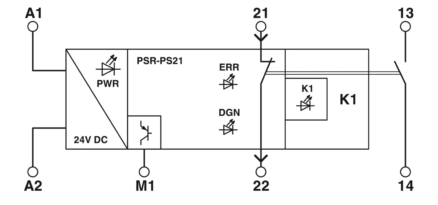 Psrps211no1nc24dcsc 2700357 Contact Coupling Relay Safety Device