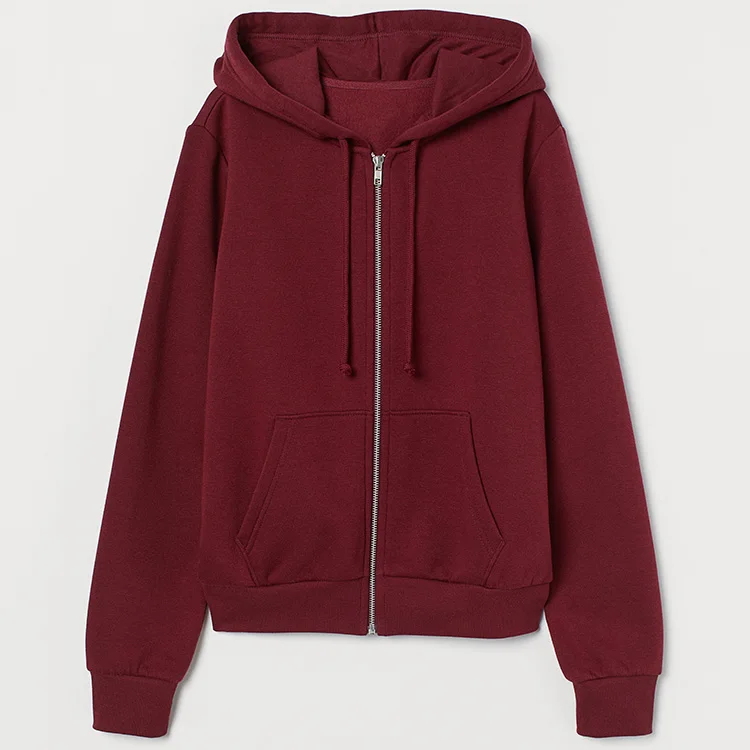 red fleece zip up moletom com capuz