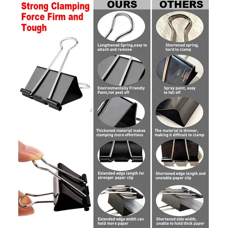 Lot De 240 Pinces à Reliure, Trombones, Bandes En Caoutchouc