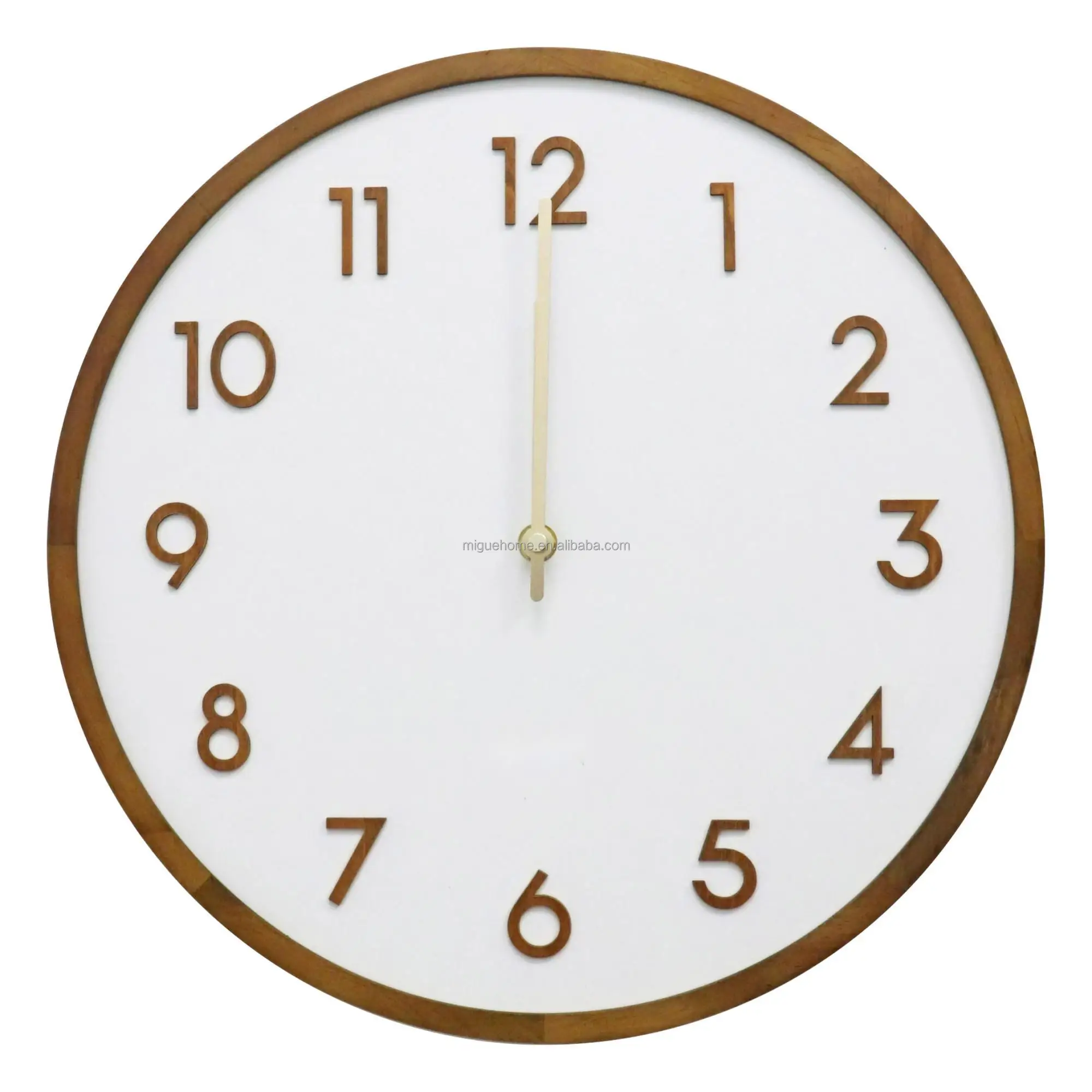 12inch 30cm Home Decoration Natural Wooden Wall Clock Buy Modern Wall