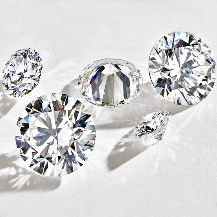 Lot De 4 Diamants Ronds Naturels - 3,00 Mm - Qualité D VVS1 - Certifiés GDL - Environ 0,40 Ct Total